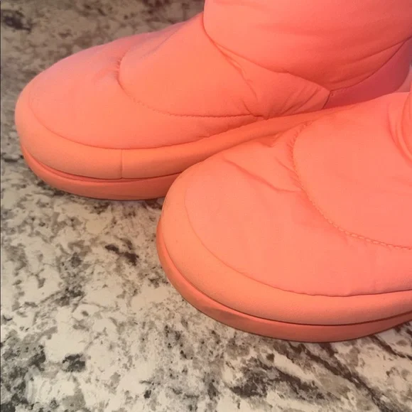 UGG Women's Pink Puffer Boots - Picture 7 of 7
